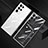 Ultra-thin Transparent TPU Soft Case Cover H06 for Samsung Galaxy S23 Ultra 5G Silver