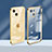 Ultra-thin Transparent TPU Soft Case Cover H08 for Apple iPhone 13 Gold