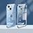 Ultra-thin Transparent TPU Soft Case Cover H08 for Apple iPhone 13 Mini Blue
