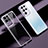 Ultra-thin Transparent TPU Soft Case Cover H08 for Samsung Galaxy S21 Ultra 5G Purple