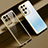 Ultra-thin Transparent TPU Soft Case Cover H08 for Samsung Galaxy S22 Ultra 5G Gold