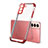 Ultra-thin Transparent TPU Soft Case Cover H09 for Samsung Galaxy S21 5G Red