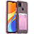 Ultra-thin Transparent TPU Soft Case Cover HD1 for Xiaomi Redmi 9C Pink