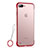 Ultra-thin Transparent TPU Soft Case Cover HT02 for Apple iPhone 8 Plus Red