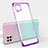 Ultra-thin Transparent TPU Soft Case Cover S01 for Huawei P40 Lite Purple