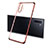Ultra-thin Transparent TPU Soft Case Cover S01 for Samsung Galaxy Note 10 Plus 5G Red