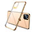 Ultra-thin Transparent TPU Soft Case Cover S02 for Apple iPhone 11 Pro Max Gold