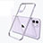 Ultra-thin Transparent TPU Soft Case Cover S03 for Apple iPhone 11 Purple
