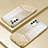 Ultra-thin Transparent TPU Soft Case Cover SY2 for Oppo Reno6 5G Gold