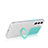 Ultra-thin Transparent TPU Soft Case Cover with Finger Ring Stand A01 for Samsung Galaxy S21 5G