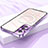 Ultra-thin Transparent TPU Soft Case Cover with Mag-Safe Magnetic for Samsung Galaxy S21 FE 5G Purple