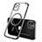 Ultra-thin Transparent TPU Soft Case Cover with Mag-Safe Magnetic M01 for Apple iPhone 12 Black