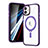 Ultra-thin Transparent TPU Soft Case Cover with Mag-Safe Magnetic SD1 for Apple iPhone 11 Purple