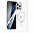 Ultra-thin Transparent TPU Soft Case Cover with Mag-Safe Magnetic SD1 for Apple iPhone 12 Pro Silver