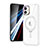 Ultra-thin Transparent TPU Soft Case Cover with Mag-Safe Magnetic SD1 for Apple iPhone 12 Silver