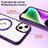 Ultra-thin Transparent TPU Soft Case Cover with Mag-Safe Magnetic SD1 for Apple iPhone 14