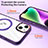 Ultra-thin Transparent TPU Soft Case Cover with Mag-Safe Magnetic SD1 for Apple iPhone 14 Plus