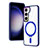 Ultra-thin Transparent TPU Soft Case Cover with Mag-Safe Magnetic SD1 for Samsung Galaxy S21 5G Blue