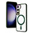 Ultra-thin Transparent TPU Soft Case Cover with Mag-Safe Magnetic SD1 for Samsung Galaxy S21 Plus 5G Green
