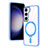 Ultra-thin Transparent TPU Soft Case Cover with Mag-Safe Magnetic SD1 for Samsung Galaxy S21 Plus 5G Sky Blue