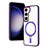 Ultra-thin Transparent TPU Soft Case Cover with Mag-Safe Magnetic SD1 for Samsung Galaxy S22 5G Purple