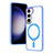 Ultra-thin Transparent TPU Soft Case Cover with Mag-Safe Magnetic SD1 for Samsung Galaxy S22 Plus 5G Sky Blue