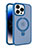 Ultra-thin Transparent TPU Soft Case Cover with Mag-Safe Magnetic T02 for Apple iPhone 14 Pro Blue