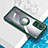 Ultra-thin Transparent TPU Soft Case Cover with Magnetic Finger Ring Stand BH1 for Xiaomi Mi 10T 5G Green