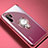 Ultra-thin Transparent TPU Soft Case Cover with Magnetic Finger Ring Stand C01 for Huawei P30 Pro New Edition Rose Gold