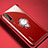 Ultra-thin Transparent TPU Soft Case Cover with Magnetic Finger Ring Stand C01 for Huawei P30 Red