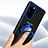 Ultra-thin Transparent TPU Soft Case Cover with Magnetic Finger Ring Stand C01 for Samsung Galaxy S20