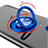 Ultra-thin Transparent TPU Soft Case Cover with Magnetic Finger Ring Stand C01 for Samsung Galaxy S20