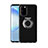 Ultra-thin Transparent TPU Soft Case Cover with Magnetic Finger Ring Stand C01 for Samsung Galaxy S20 5G Black