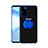 Ultra-thin Transparent TPU Soft Case Cover with Magnetic Finger Ring Stand C01 for Samsung Galaxy S20 5G Blue