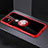 Ultra-thin Transparent TPU Soft Case Cover with Magnetic Finger Ring Stand C02 for Apple iPhone 11 Red