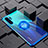 Ultra-thin Transparent TPU Soft Case Cover with Magnetic Finger Ring Stand C02 for Huawei P30 Pro