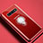 Ultra-thin Transparent TPU Soft Case Cover with Magnetic Finger Ring Stand C02 for Samsung Galaxy S10 5G Red