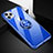 Ultra-thin Transparent TPU Soft Case Cover with Magnetic Finger Ring Stand C03 for Apple iPhone 11 Pro Blue