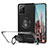 Ultra-thin Transparent TPU Soft Case Cover with Magnetic Finger Ring Stand S01 for Samsung Galaxy Note 20 Ultra 5G