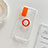 Ultra-thin Transparent TPU Soft Case Cover with Stand for Xiaomi Redmi 9 Orange