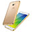 Ultra-thin Transparent TPU Soft Case R01 for Samsung Galaxy J7 Prime Gold