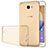 Ultra-thin Transparent TPU Soft Case T02 for Samsung Galaxy J7 Prime Gold