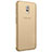 Ultra-thin Transparent TPU Soft Case T03 for Samsung Galaxy J7 Plus Gold