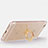 Ultra-thin Transparent TPU Soft Case with Finger Ring Stand S01 for Apple iPhone 6 Gold