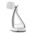 Universal Car Suction Cup Mount Cell Phone Holder Cradle H08 Silver