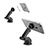 Universal Car Suction Cup Mount Magnetic Cell Phone Holder Cradle S02 Silver