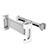 Universal Fit Car Back Seat Headrest Tablet Mount Holder Stand for Samsung Galaxy Note 10.1 2014 SM-P600 Silver