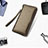 Universal ilkworm Leather Wristlet Wallet Handbag Case H04 Gold