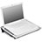 Universal Laptop Stand Notebook Holder Cooling Pad USB Fans 9 inch to 16 inch M05 for Apple MacBook Pro 13 inch Retina Silver