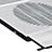 Universal Laptop Stand Notebook Holder Cooling Pad USB Fans 9 inch to 16 inch M05 for Apple MacBook Pro 13 inch Silver